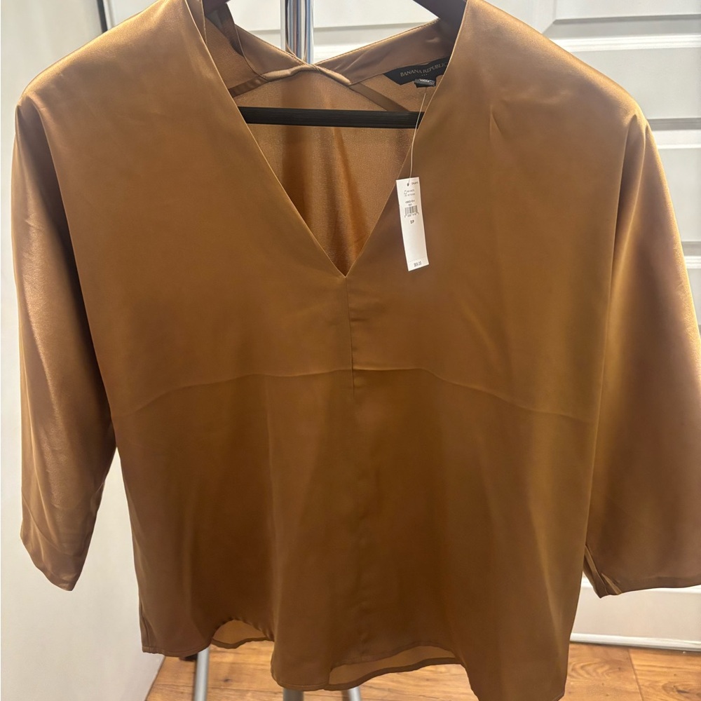 Banana Republic Tan Women's Blouse